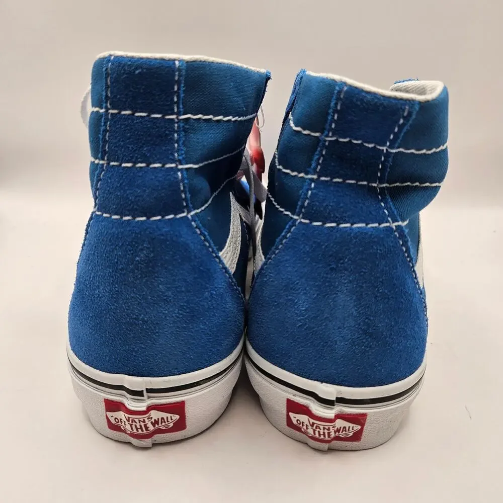 VANS MEN'S 8 SK8 HI TAPERED THEORY MEDITERRANIA BLUE NWOB